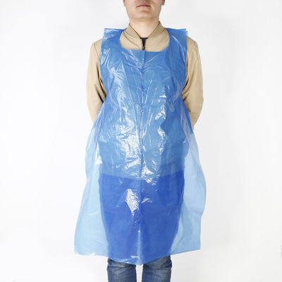 Disposable CPE Apron / Dental Apron Sleeveless With Superior Strength