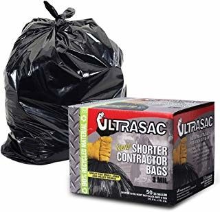 Heavy Duty 45 Gallon Trash Bags , Tear Resistant Large Plastic Garbage Bags