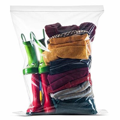 Resealable Single Track Zip Lock Plastic Pouch For Packaging Jewelry / Beads / Coins