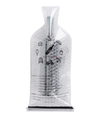 Reusable Bubble Wrap Wine Bags Impact Resistant With Custom Logo