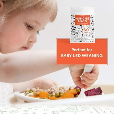 Non Slip Disposable Baby Placemat With 4 Sides Self Adhesive Design