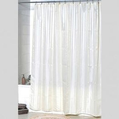 Water Repellent PEVA Plastic Shower Curtains Anti Bacteria With Magnets
