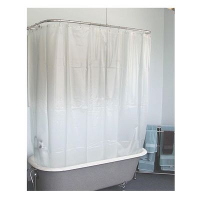 Water Repellent PEVA Plastic Shower Curtains Anti Bacteria With Magnets
