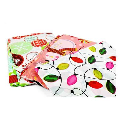 Customized Colorful Plastic Gift Wrap Bags , Jumbo Christmas Sacks