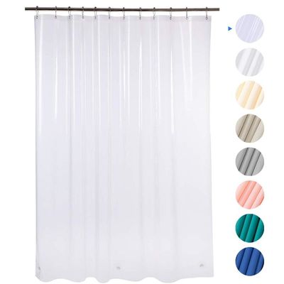 High Quality Water Repellent Shower Liner for Bathroom Long Shower Curtain Made of Mould-Free PEVA Stylish