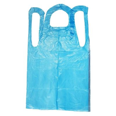 Sleeveless Disposable CPE Plastic Aprons , Water Resistant Kitchen Apron