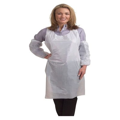 Eco Friendly Disposable CPE Plastic Aprons Non Toxic For Restaurant Chef