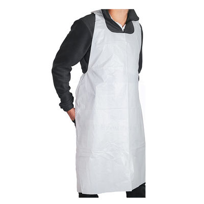 Water Repellent Disposable CPE Plastic Aprons For Food Service Personnel