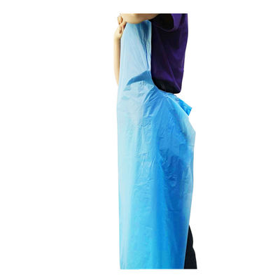 Unisex Plastic Throw Away Aprons , Disposable Plastic Cooking Aprons
