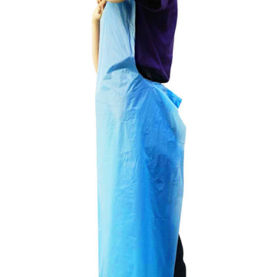 Breathable Disposable CPE Gown , Fluid Resistant Hospital Isolation Gowns