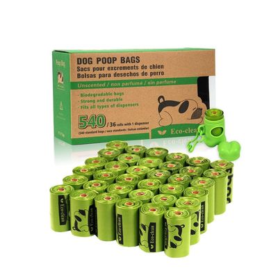 Unscented Printed Truly Biodegradable Poop Bags For Dog / Cat / Rabbit / Pig