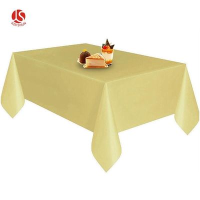 Plastic Tablecloth 5 Pack Red Disposable Rectangle Waterproof Party Table Cloth Plastic Cover