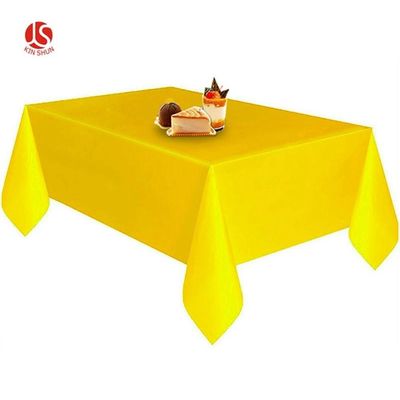 Plastic Tablecloth 5 Pack Red Disposable Rectangle Waterproof Party Table Cloth Plastic Cover