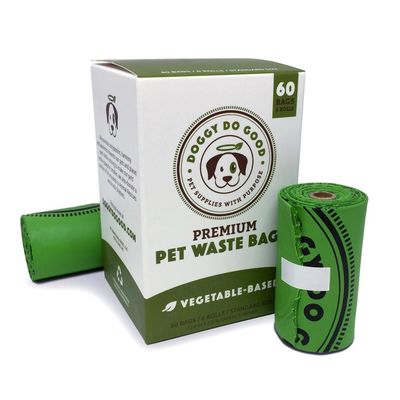 Large Biodegradable Dog Poop Bags Leak Proof High Toughness With Dispenser