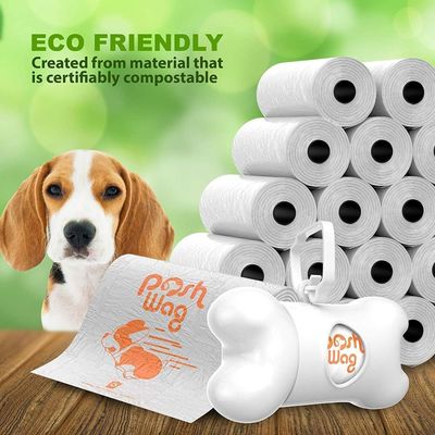 Biodegradable Plastic Bags Dog Waste Handling Use With Dispenser