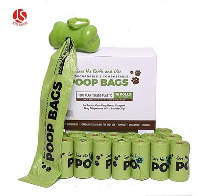 2019  New design custom dog poop bag 100% biodegradable pet waste bags