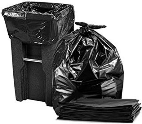 Plasticplace 64-65 Gallon Trash Can Liners For Toter 3.0 Mil Black Heavy Duty Garbage Bags  50 x 60  25 Count