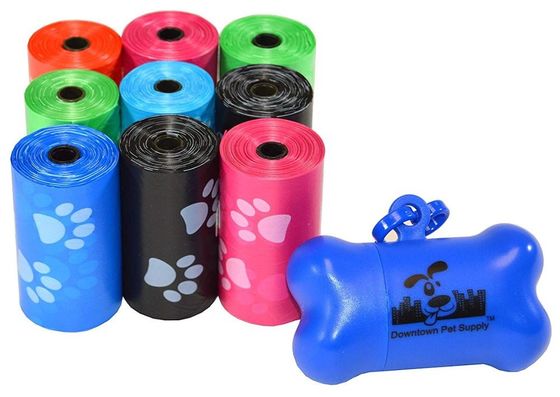 PET custom 100% biodegradable  dogg poo bag with dispenser