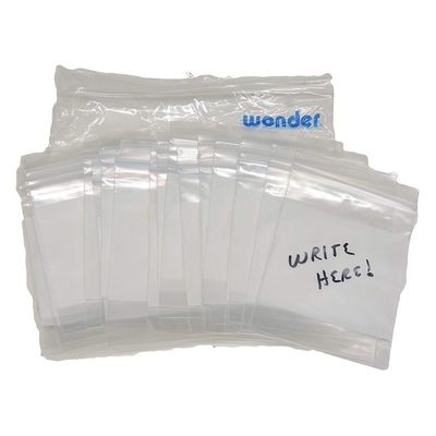 Reusable plastic clear clothing packaging different sizes ziplock poly bag transparent zipper bag