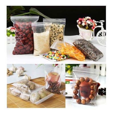 Water Repellent Zipper Food Storage Bags Eco Friendly For Snack Shop