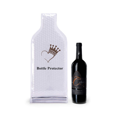 PVC Plastic Bubble Wrap Wine Bags , Liquor Bottle Protectors For Travel