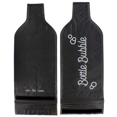 Waterproof Bubble Wrap Wine Bags , Custom Reusable Wine Bottle Protector