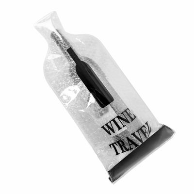 Air Bubble Wrap Wine Bags , High Level Protection Reusable Wine Bottle Protector