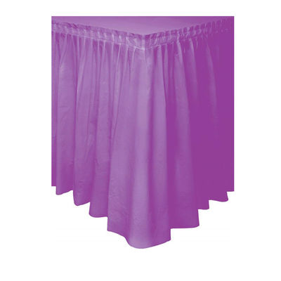 Smooth Surface Disposable Plastic Table Skirts For Catering Table Decoration