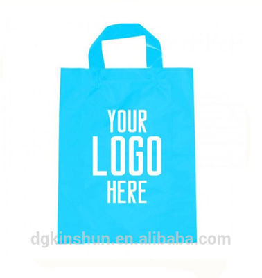 Customized Design Printed Soft loop handle bag shopping plastic bags handbags