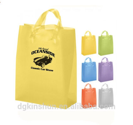 Supermarket clothes shopping plastic hand bag with logo