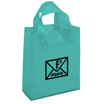 Leak Proof Custom Logo Reusable Shopping Bags , Odorless Plastic Hand Bag