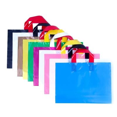 BPA Free Custom Printed Plastic Shopping Bags , Reusable Plastic Retail Bag