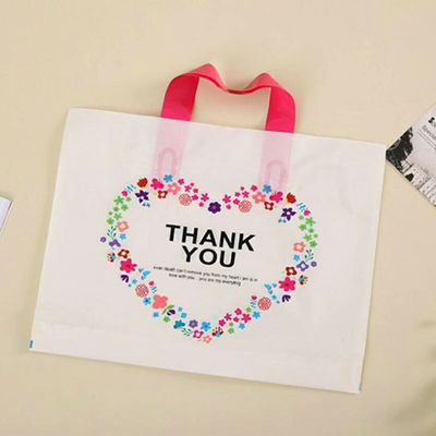 Disposable Biodegradable Plastic Shopping Bags For Grocery Store / Boutique