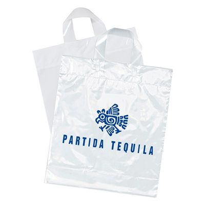 Oil Proof Custom Logo Reusable Shopping Bags , High Grade Plastic Retail Bag