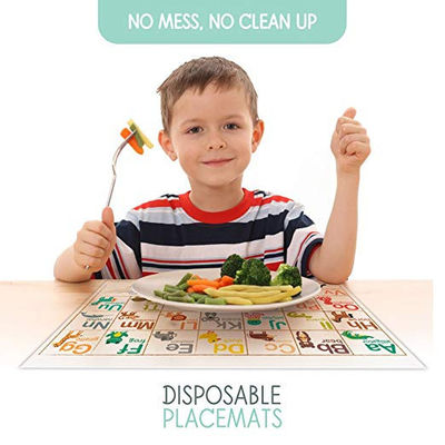 PVC Free Plastic Dinner Placemats , Disposable Table Mats For Babies