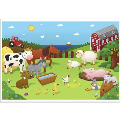 BPA Free Disposable Baby Placemat , Educational Plastic Adhesive Placemats For Babies