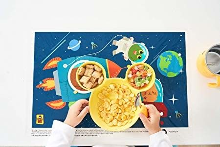 Disposable 12X18'' Waterproof Custom Desgin BPA Free Learning Plastic Placemat for Baby or Toddler