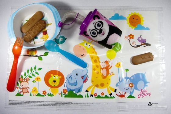 Hygienic Disposable Baby Placemat 12×18 Inch ×0.05mm Waterproof BPA Free