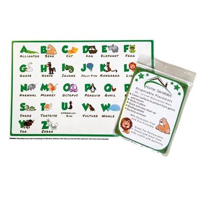 Adhesive Disposable Table Placemats For Baby / Infant / Toddler