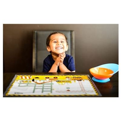 Eco-friendly Educational Plastic Disposable Placemats Adhesive Non Slip Placemat Table Topper for Baby Kids