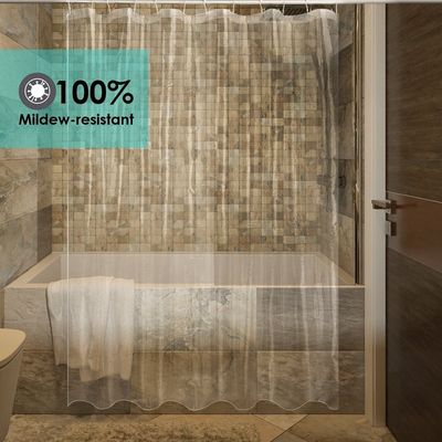 Wholesale Clear Transparent PEVA Plastic Waterproof Thick Disposable Shower Curtains