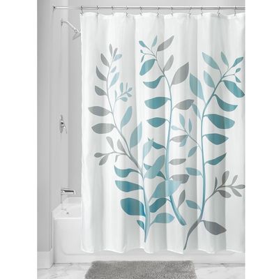 Walmart Bathroom Leaves Plastic Waterproof Thick Window Shower Curtains With Hooks
