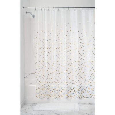 Factory Wholesale Fashionable PEVA Plastic Shower Curtain With Hooks for Bathroom