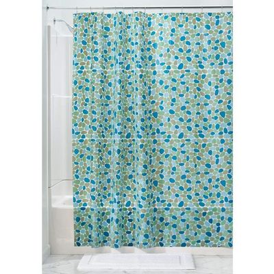Factory Wholesale Fashionable PEVA Plastic Shower Curtain With Hooks for Bathroom