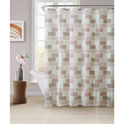 Mildew Resistant Anti Bacterial Shower Curtain Recyclable For Hotel Rooms