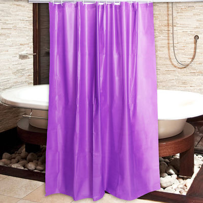 PEVA Shower Curtain Recyclable Solid Color For Guest House / Hotel