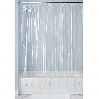 Mildew Resistant PEVA Stylish Waterproof Shower Curtain , Clear Plastic Shower Curtains
