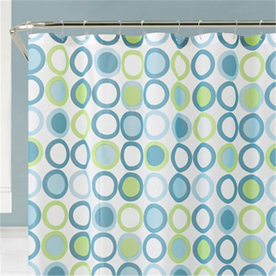 Chlorine Free PEVA Stylish Waterproof Shower Curtain , Hookless Shower Liner