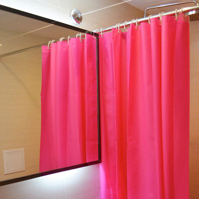 New Fancy Color Bathroom Applications of PEVA Material Plastic Hanging Shower Curtains