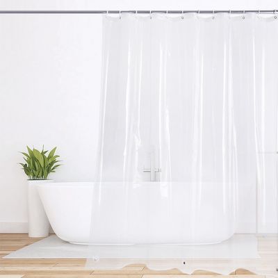 Antibacterial PEVA Shower Curtain , Mildew Resistant PEVA Shower Liner